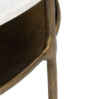 Bild Coffee Table White & Brass