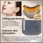 Lymphatic contour face brush for gentle facial and jawline massage