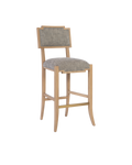 Currey & Co Melanie Blonde Bar Stool, Liller Tortoise | 7000-1012