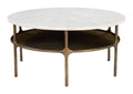 Bild Coffee Table White & Brass
