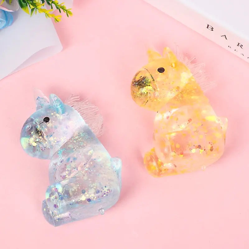 Unicorn Squeeze Toy | Soft Sensory Stress Relief Squishy Toy | Anti-Anxiety Fidget Reliever for Adults & Kids | Party Favor & Prank Gift