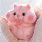 Handmade Silicone Hamster Squishy Toy – Slow Rise Fidget with Cute Accessories