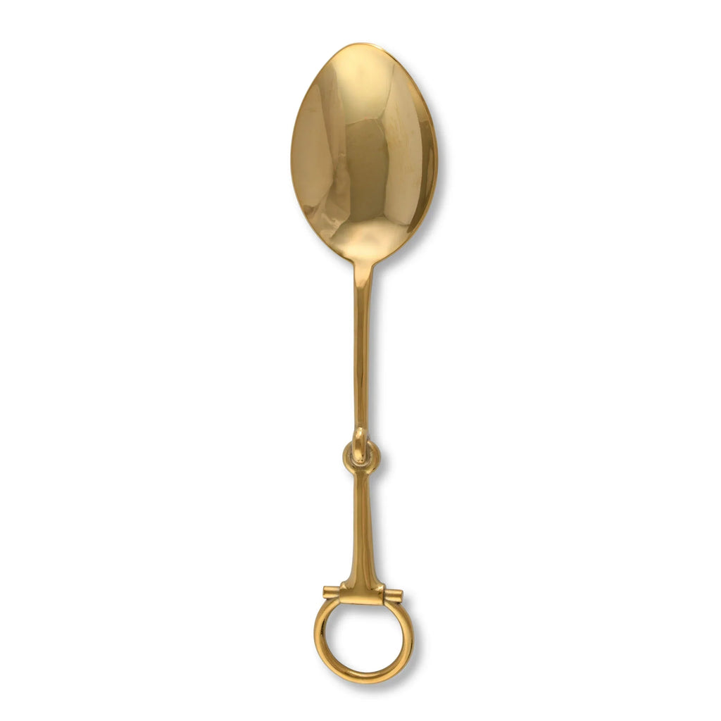 Bit Serving Spoon - Stainless Steel Shinny Gold