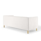 Shift Channel Tufted Performance Velvet Sofa
