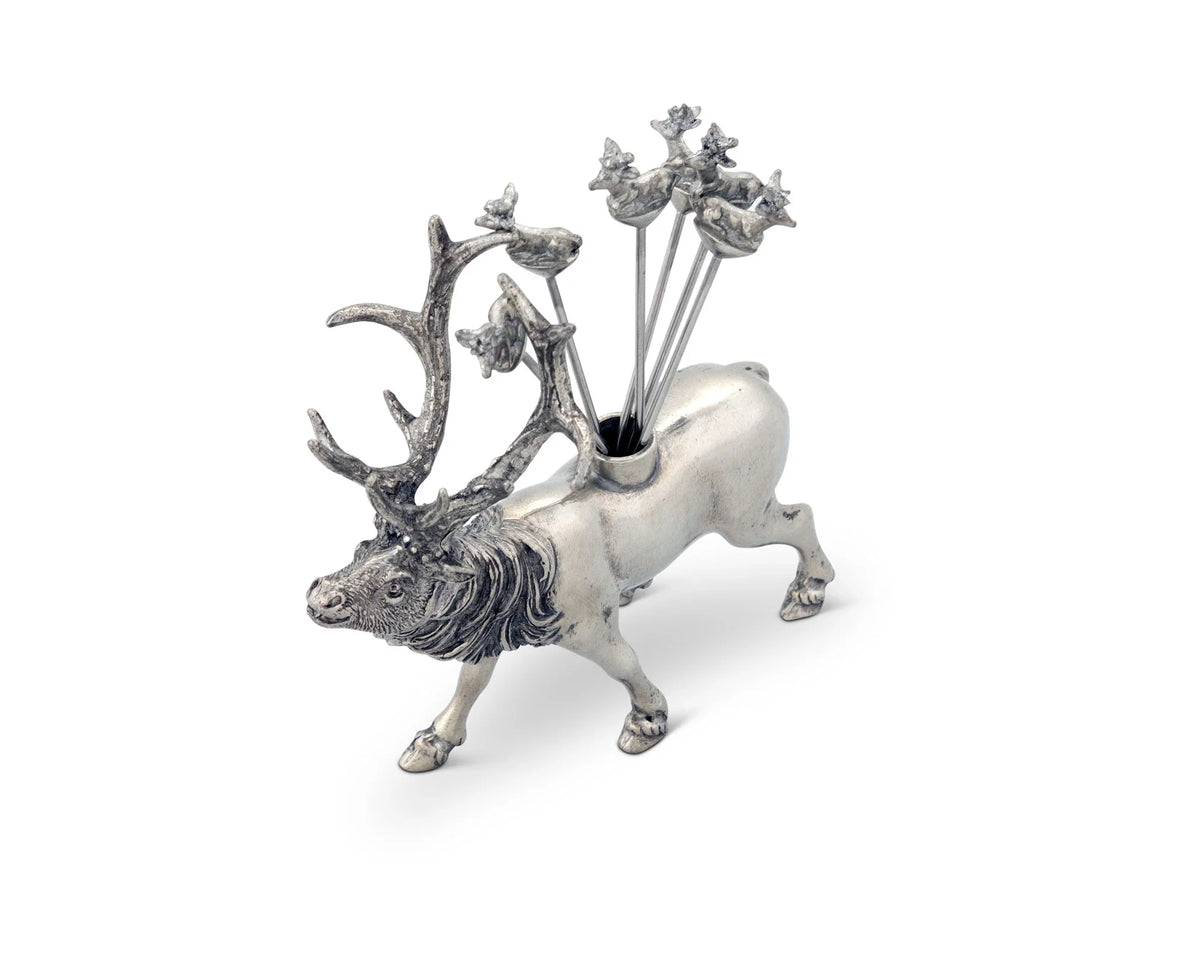 Elk Pewter Cheese Pick Set