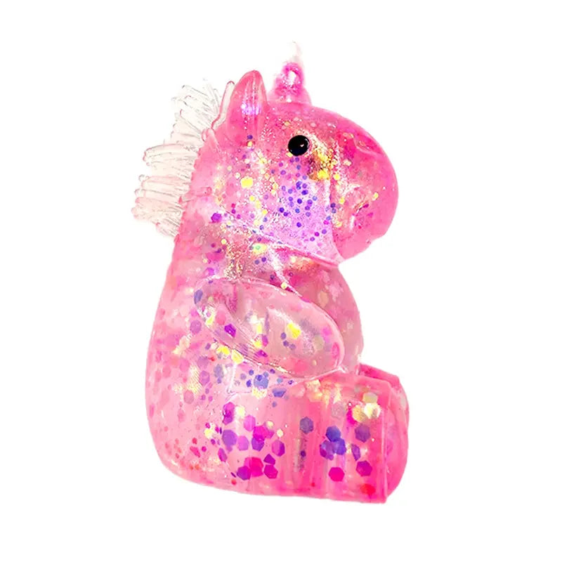 Unicorn Squeeze Toy | Soft Sensory Stress Relief Squishy Toy | Anti-Anxiety Fidget Reliever for Adults & Kids | Party Favor & Prank Gift