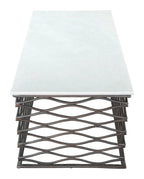 Duchess Coffee Table White & Antique Bronze